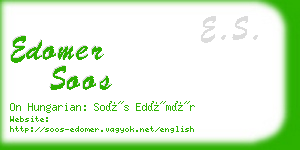 edomer soos business card